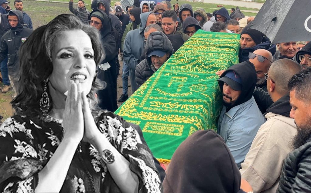 بحضور 4 فنانين فقط.. جثمان الراحلة نعيمة سميح يوارى الثرى بمقبرة بنسليمان (فيديو)